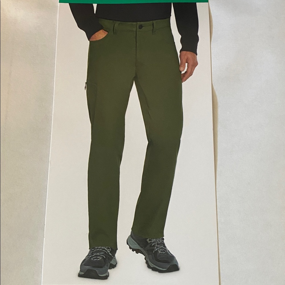 ORVIS  Men's Tech Olive Green Water Repellent Stretch Outdoor Pants